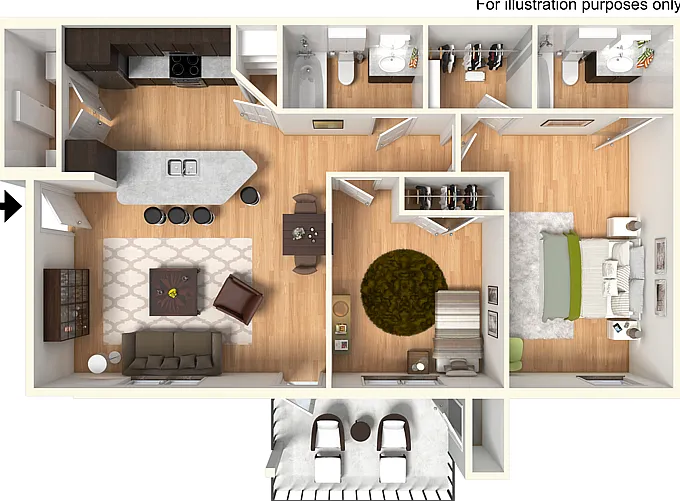 Jamestown Place Apartments Bossier City — Photo 45