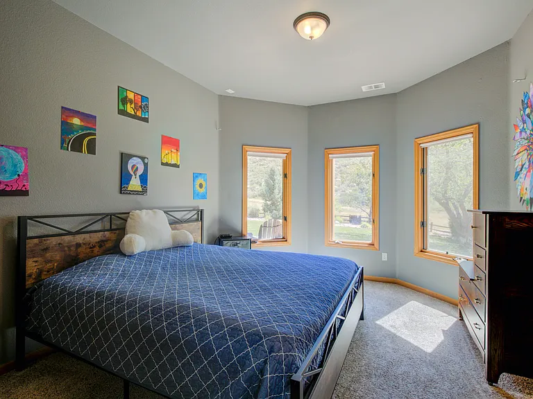 Fourth bedroom in walkout basement.