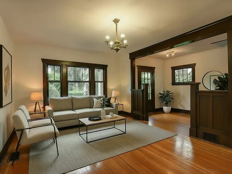 living room staged