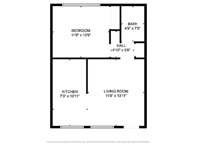 Floor plan 1 bedroom