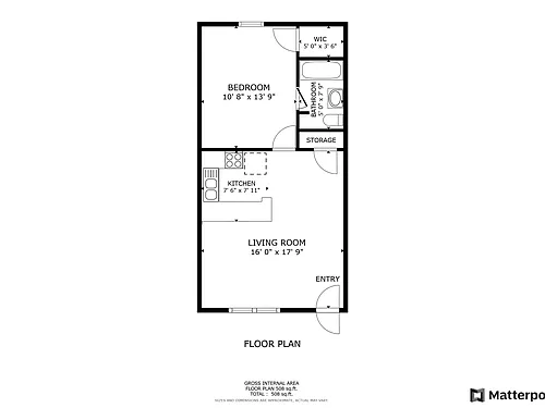 Floor plan 1 BD - BA