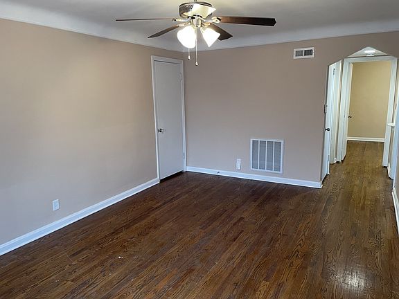 Living room looking into hall