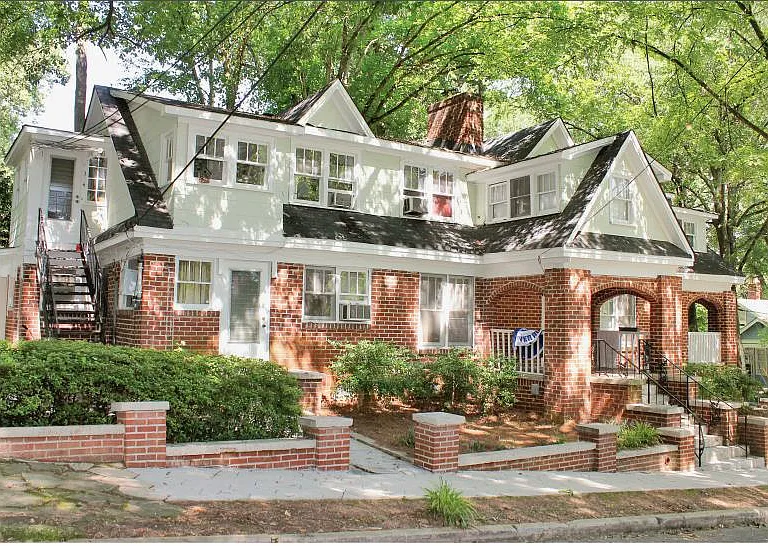 Frontal view of the house
