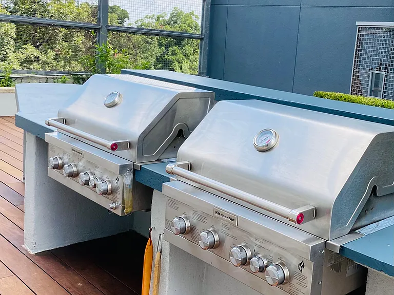 Once again, the outside bbq area is on the same floor as the condo so easy access to grill your favorite meals.