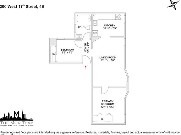 2nd image of 300 W 17th St APT 4B