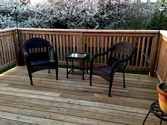 upper deck off dining room