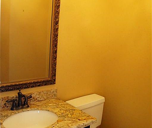 powder room at front entry