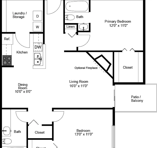 Two Bedroom Two Bathroom Two Bedroom Two Bathroom