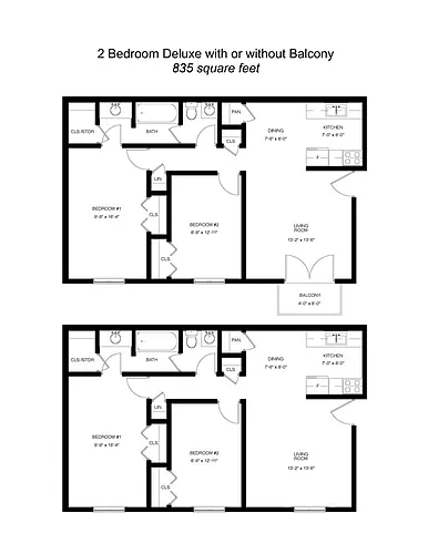 Floor plan 2B-DB