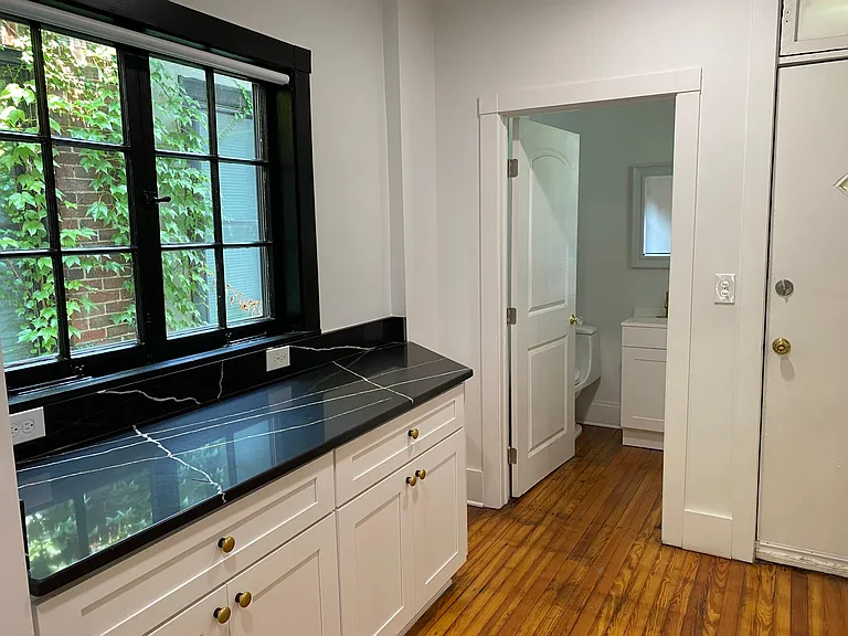 half bath by back door