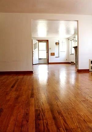 Dining room looking into living room