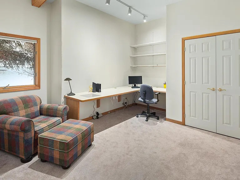 3rd bedroom set up as an office.
