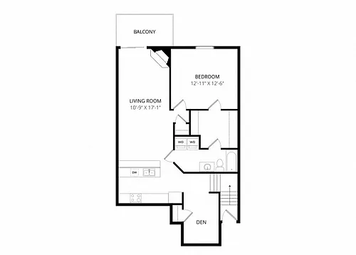 Floor plan Edinburgh with den