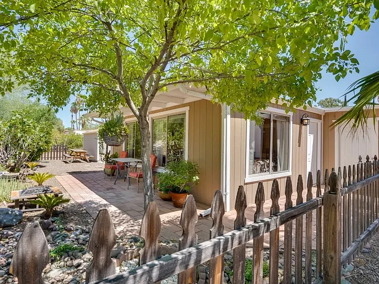 Backyard showing Arizona Room