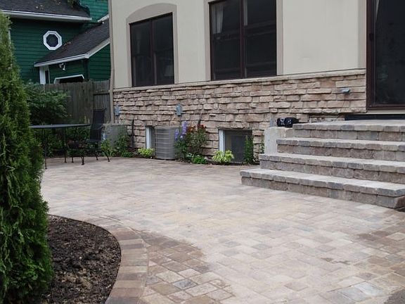 Patio in back garden