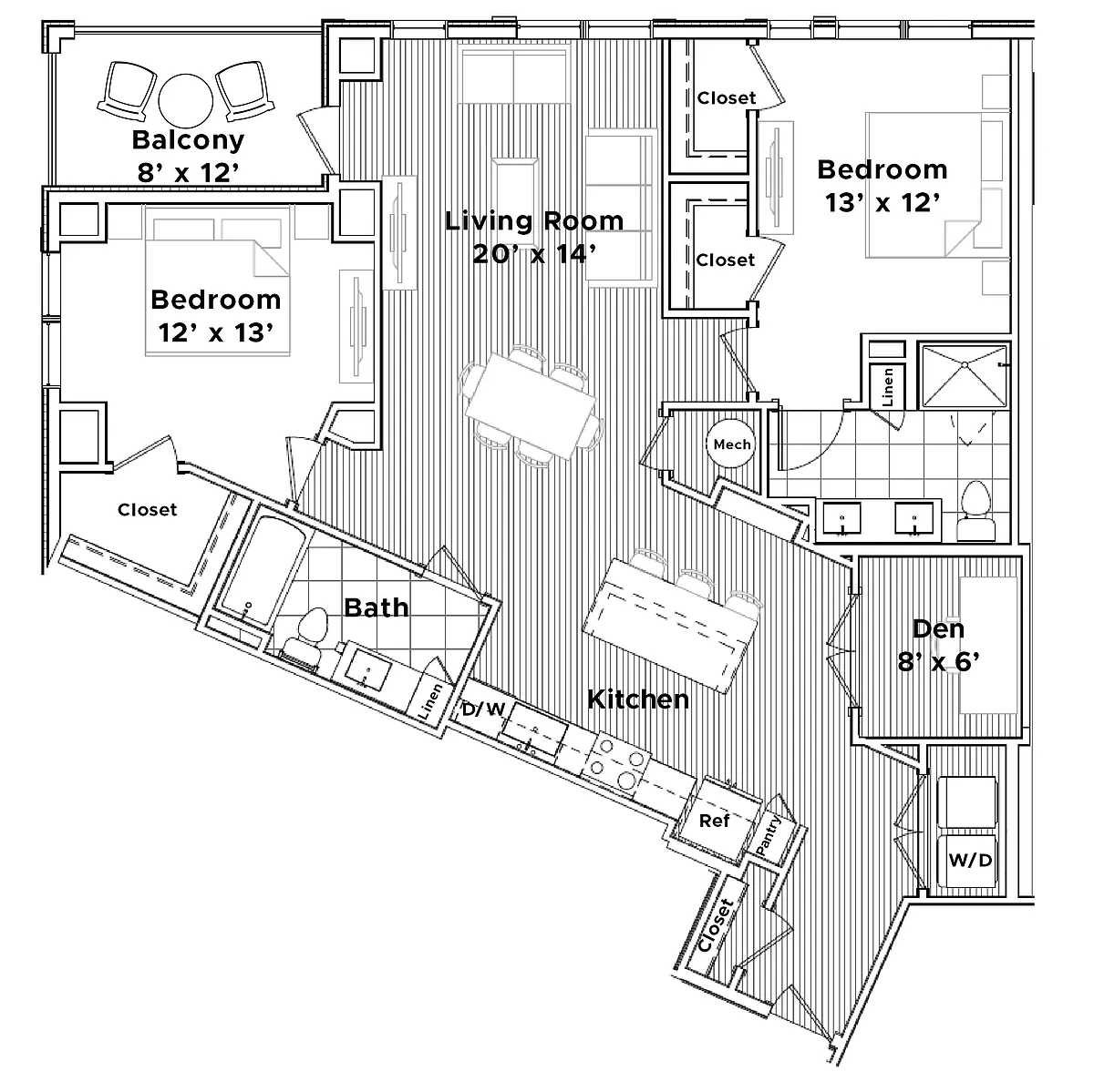 Floor plan The Sandwood (Den)