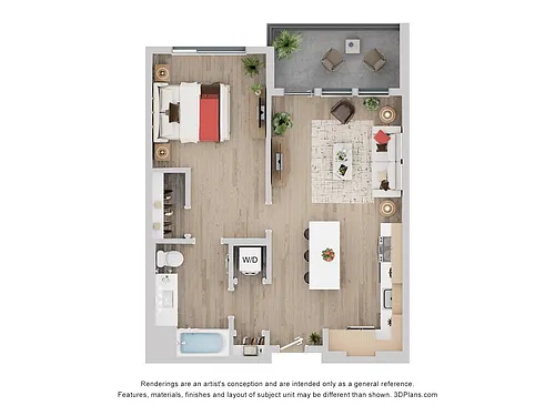 Floor plan 1B
