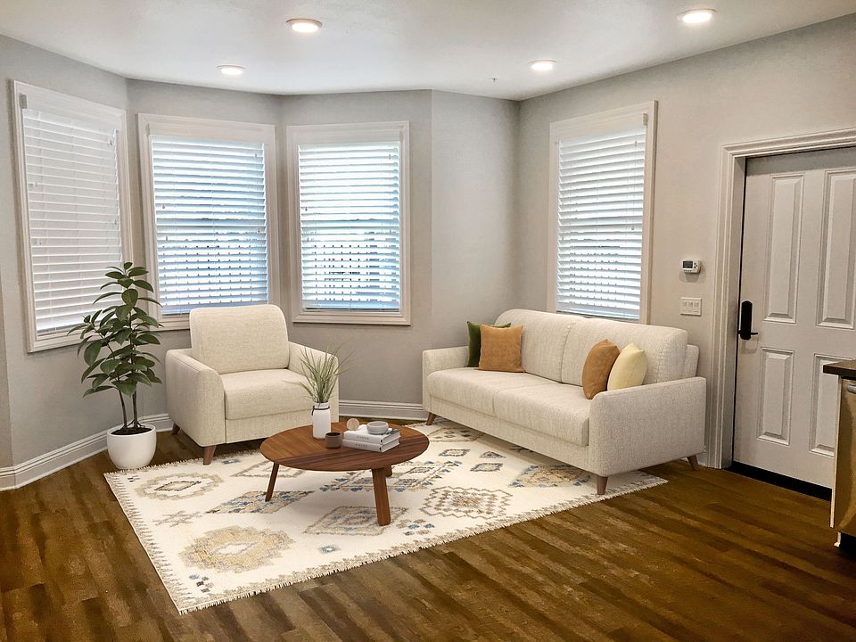 Great room living space with luxury vinyl plank floors (furniture not provided)