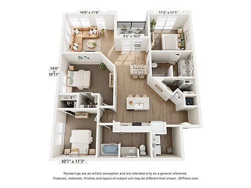 Floor plan C1-A