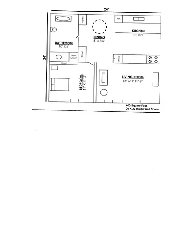 Floor plan 1 bedroom