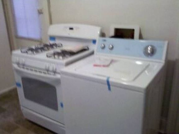 stove and washer