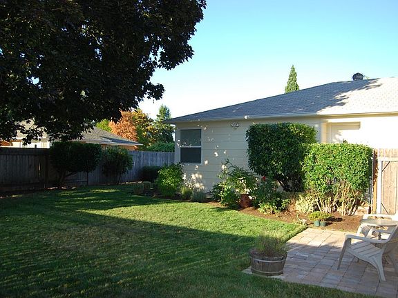 Side yard and patio
