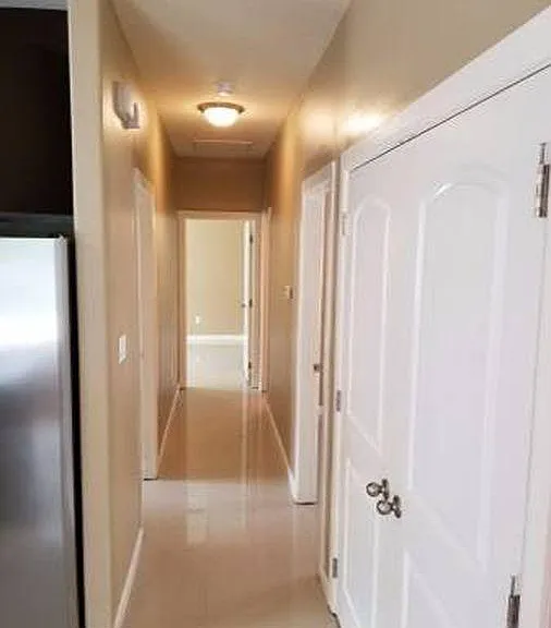 Hallway leading to bedrooms from the Living room