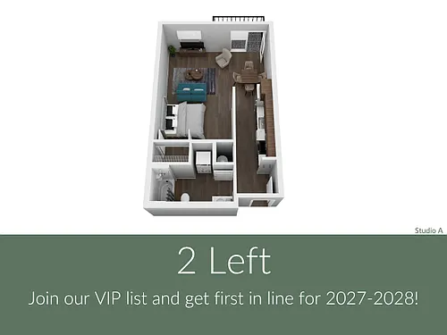 Floor plan Studio A