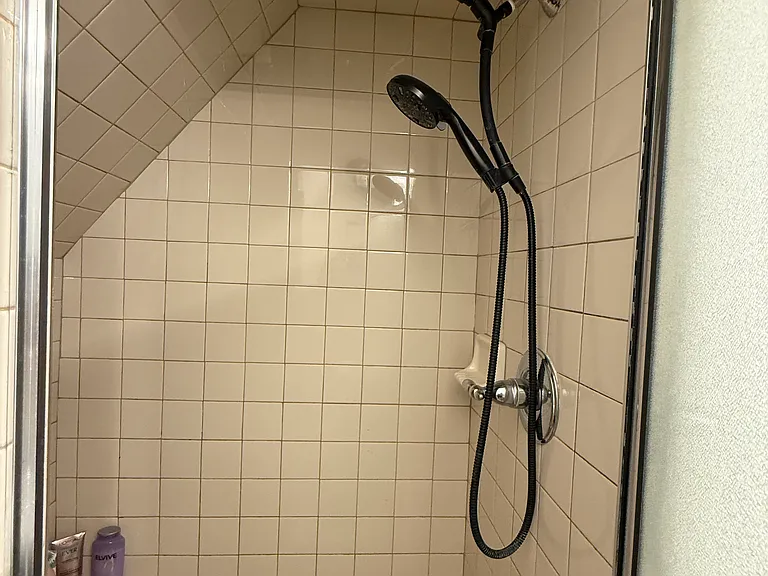 Shower upstairs bathroom