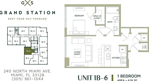 1B-6 Floorplan 1B-6 Floorplan