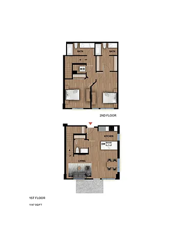 Floor plan T2 - 3