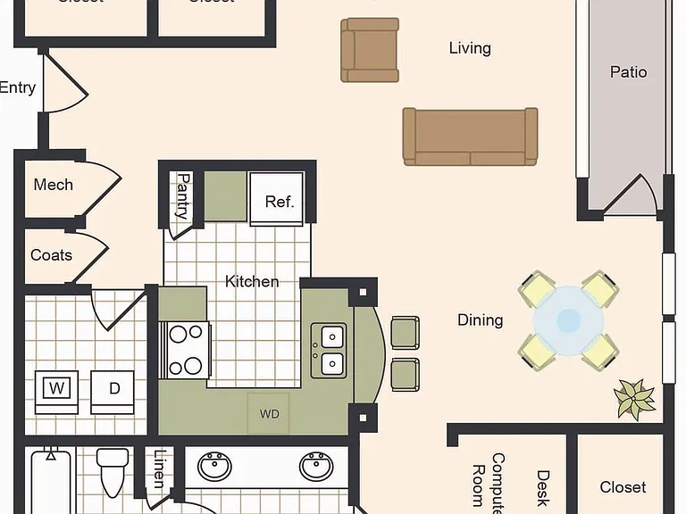 Three Bedroom Floorplan Three Bedroom Floorplan