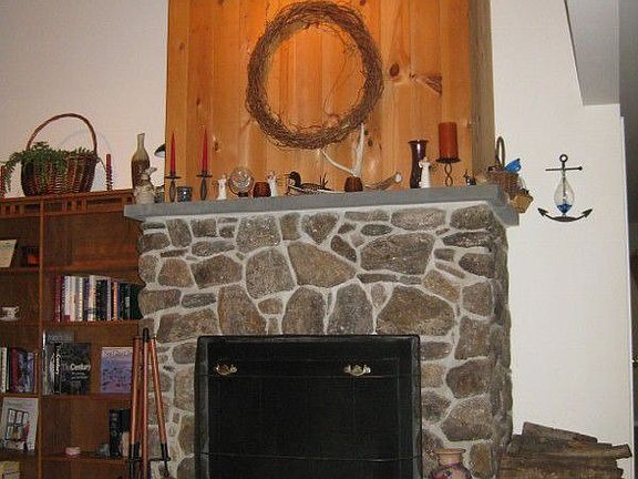 Stone Fireplace
