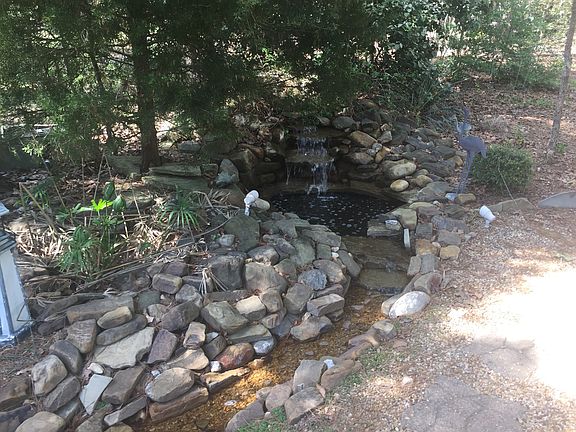 Waterfall in backyard 