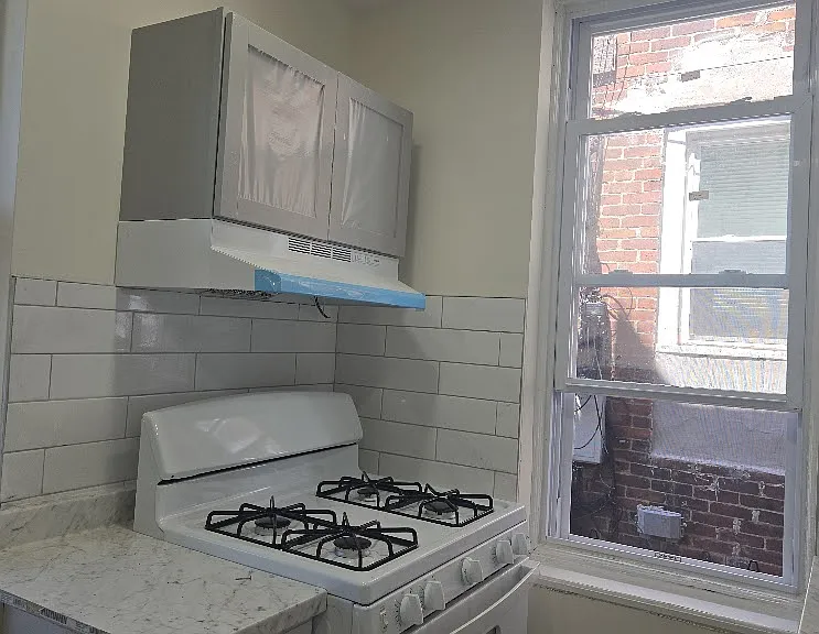 Stove area in kitchen