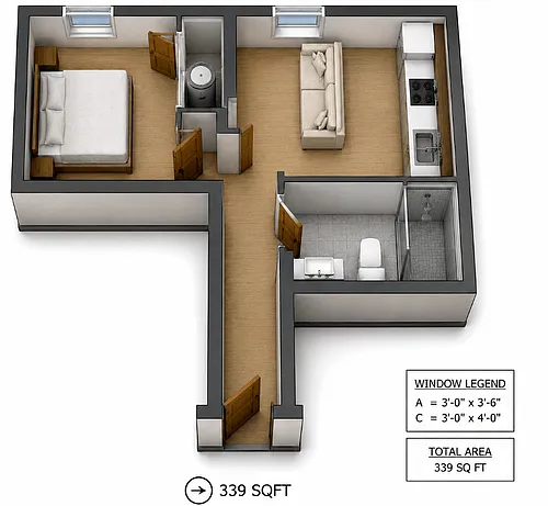 Floor plan The Hart
