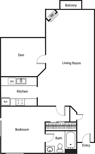 Floor plan Floorplan 3 with Den