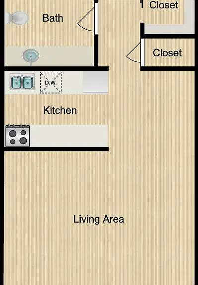Studio Floorplan Diagram