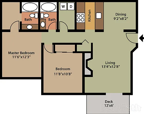 Floor plan 2 Bedroom