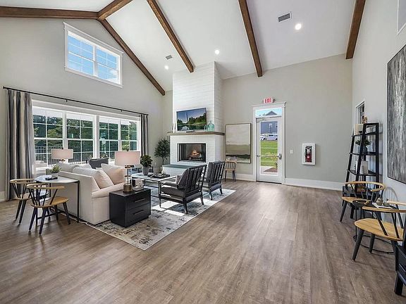Family Gathering Room With Fire Place