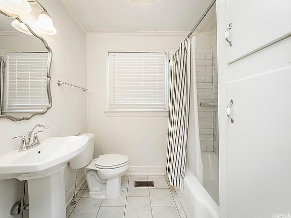 renovated hall bath with tub