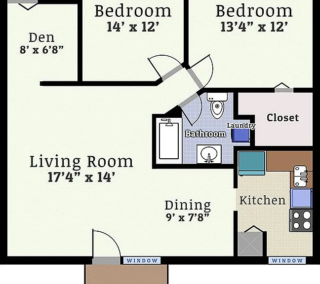 Valley High 2 Bedroom + Den Valley High 2 Bedroom + Den