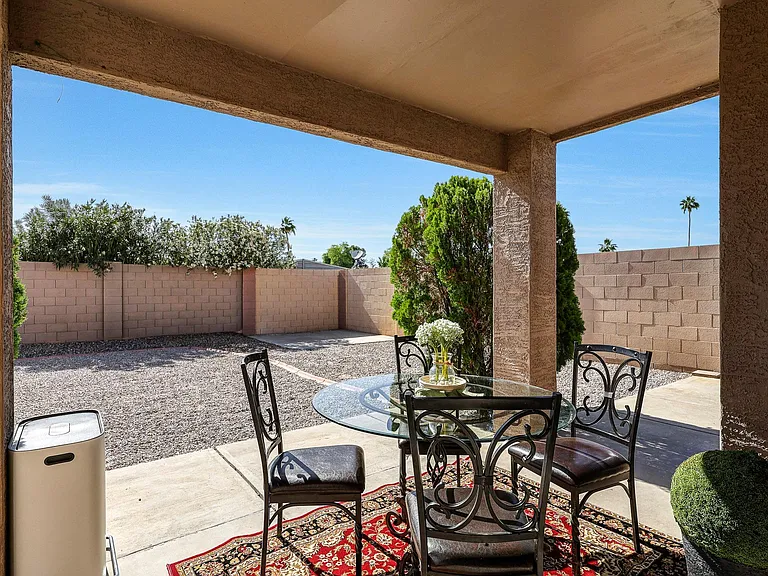 YARD WITH COVERED PATIO