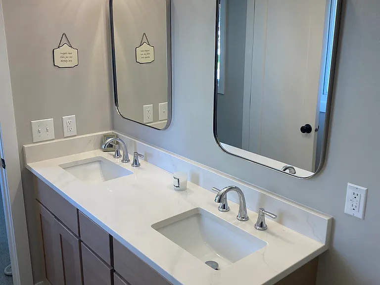 Primary Bathroom, new double vanity