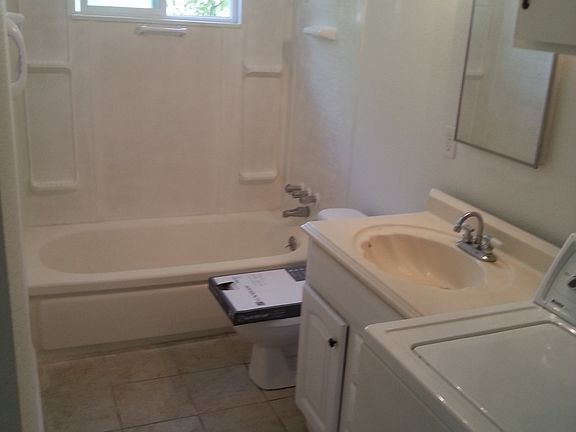 new tile in bathroom