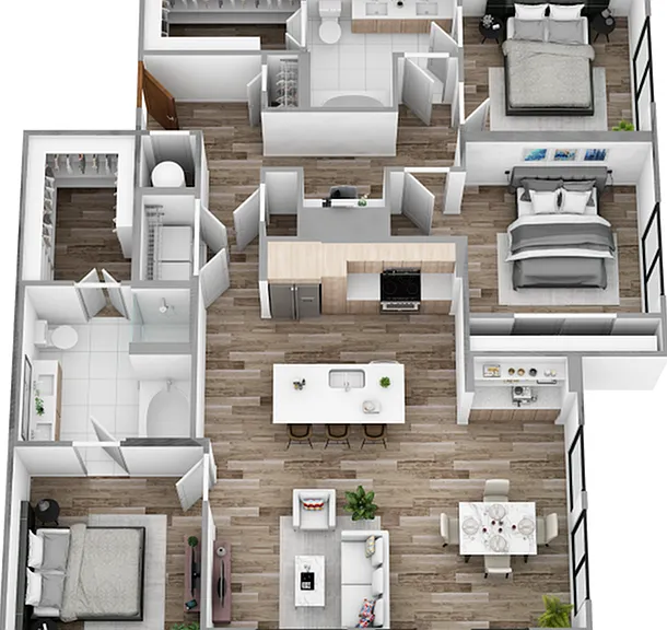 Q - 3 Bedroom / 2 Bath Q - 3 Bedroom / 2 Bath