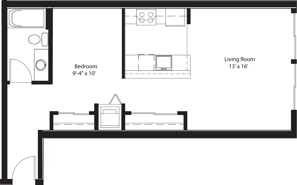 Floor plan Studio C
