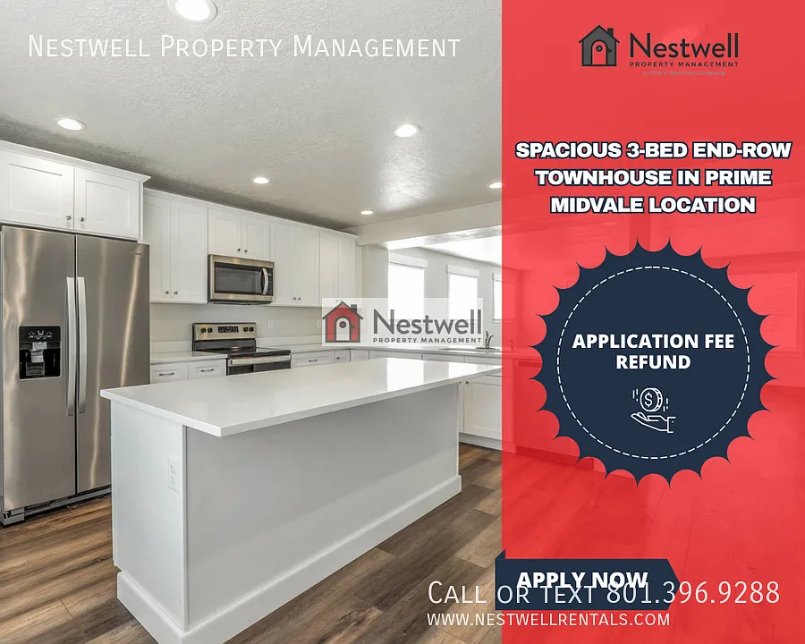 Spacious 3-bed End-row Townhouse in Prime Midvale Location! — Photo 1