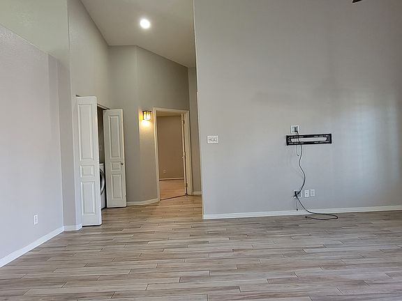 Living area looking toward master bedroom