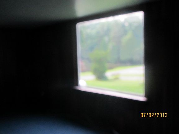 "Fuzzy" view out living room window
